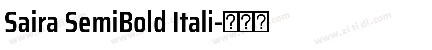 Saira SemiBold Itali字体转换